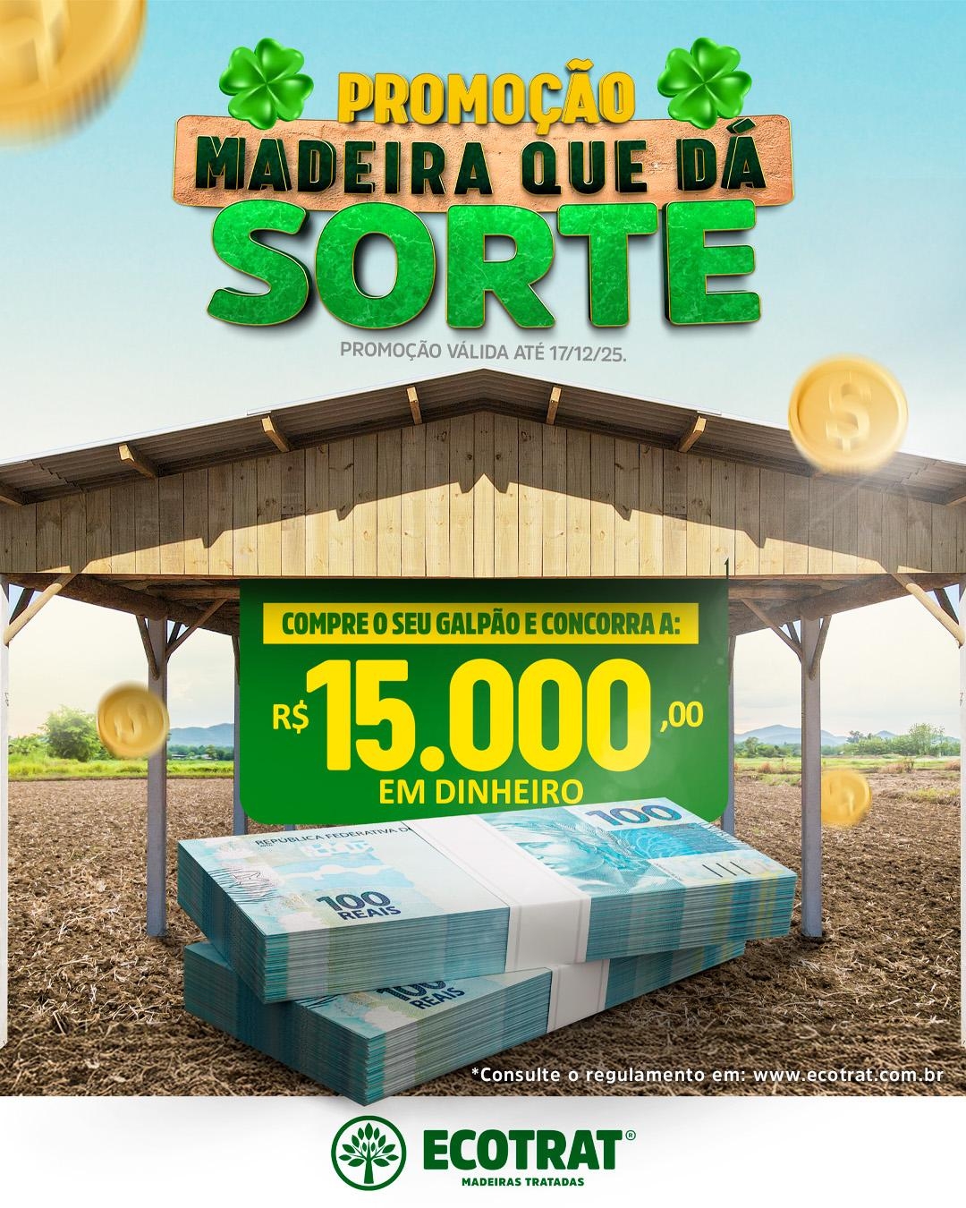 Descubra a Super Promoção Ecotrat: Madeira que Dá Sorte!